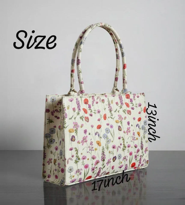 Trendy Pink Women’s Nylon Tote Bag – Stylish Top Handle Printed Design second image