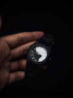 CarbonEdge – Men’s Black Chain Watch
