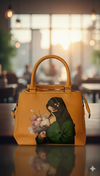 Vibrant Yellow Girls’ PU Leather Hand Bag – Stylish Top Handle Bag