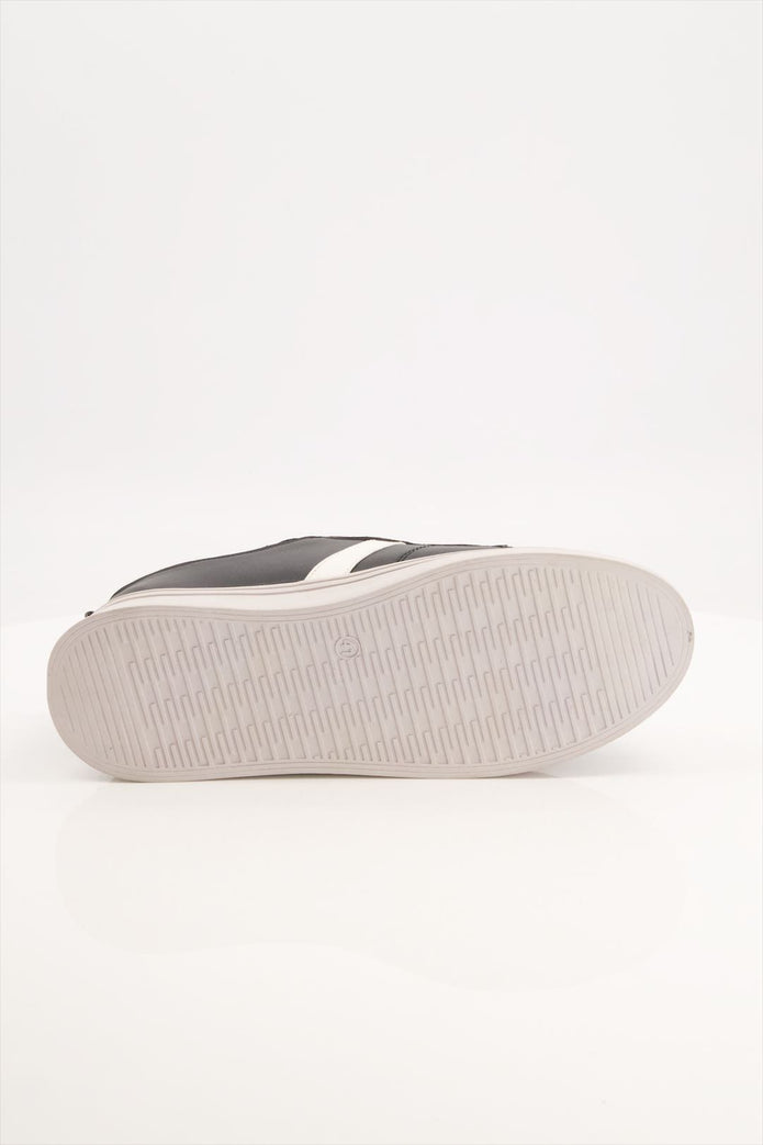 Man Pu Leather Black Sneaker