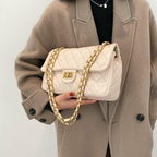 Elegant Embroidered PU Leather Shoulder Bag – Girls