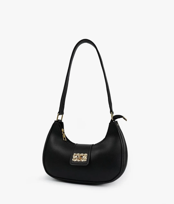 Chic Black Shoulder Bag for Girls – Stylish Daily Carry Mini Bag