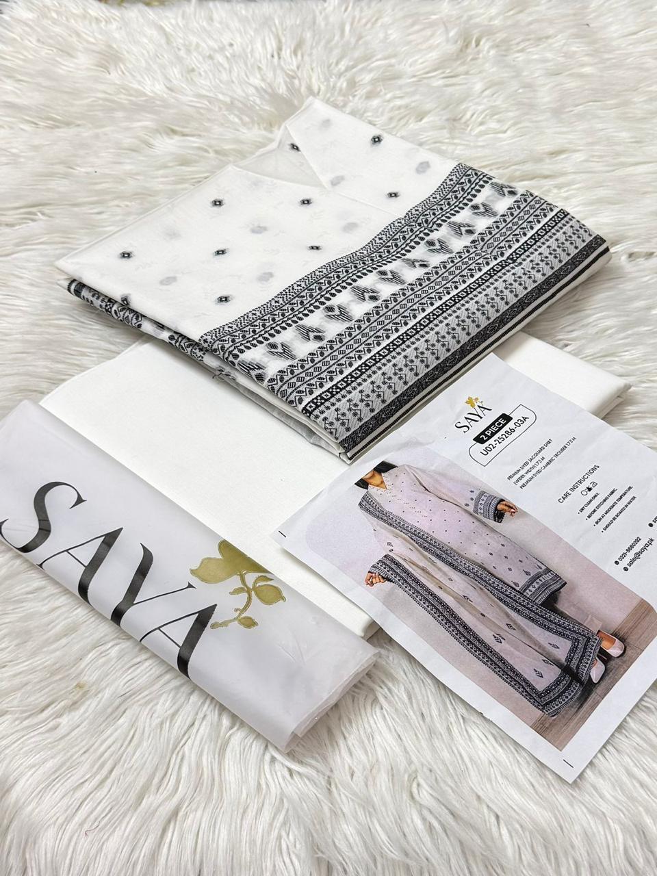 SAYA Jacquard 2PC – Premium Cotton Jacquard Volume ‘25 Woman Clothes