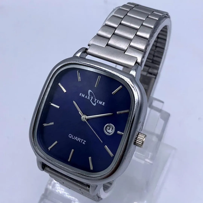 Smart Time – Blue Sunburst Dial Unisex Quartz Chain Watch