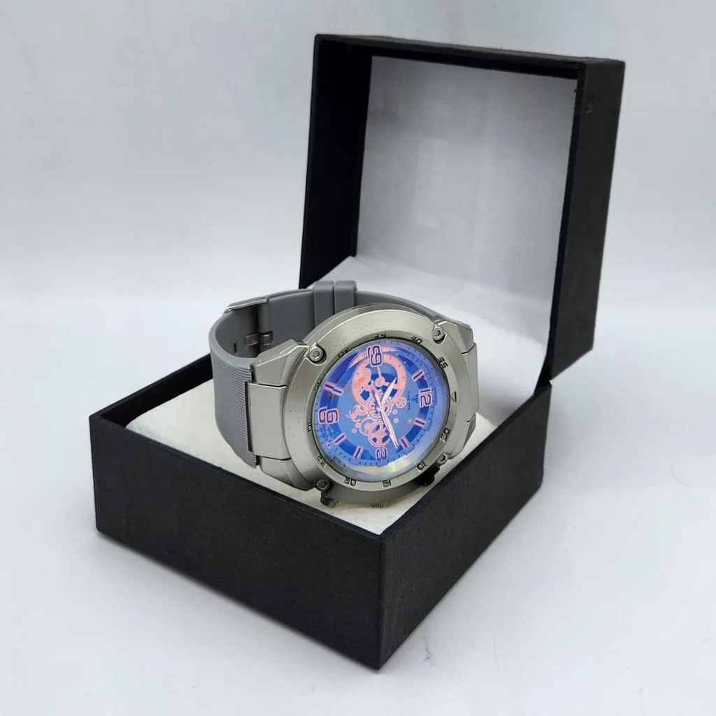 GearMaster – Men’s Rugged Grey Industrial Analogue Watch