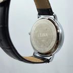 LEINA Classic Quartz Watch – Premium Design with Faux Leather Strap