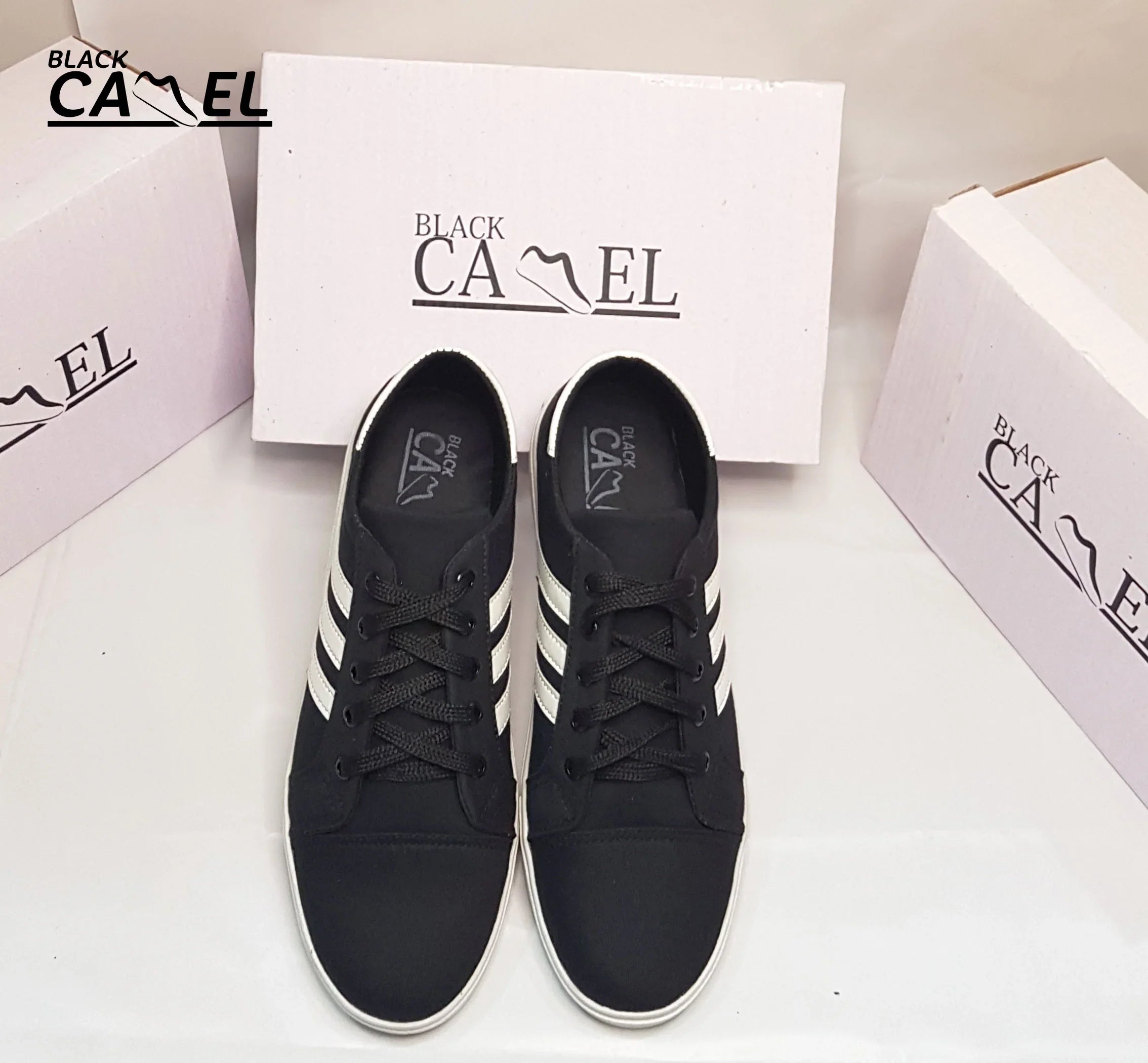 Black Camel Sneakers for Men Black Color Shoes for Men