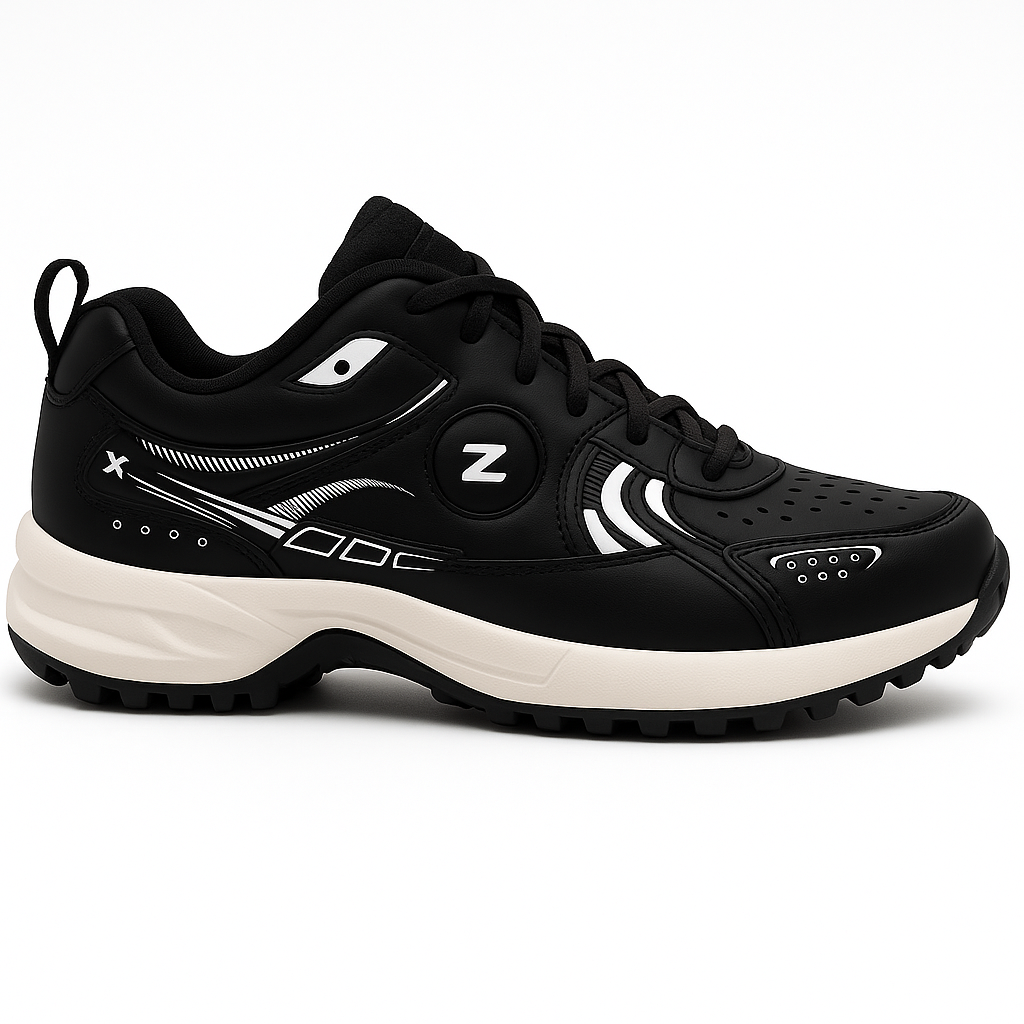 GripperMax – Black & Camel Comfort Sports Shoes