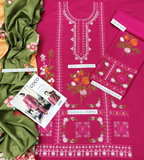 Fabric Fine Quality Dhanak 3pc Winter Collection 2025 Woman Clothes