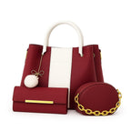 LuxCarry – Premium 3PCS Synthetic Leather Shoulder Bag Set