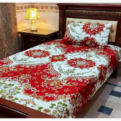 ✨ Premium Single Bedsheet Set – 100% Pure Cotton | Fade-Resistant ✨ second image