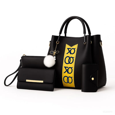 🔥 Premium 3 PCS Synthetic Leather Shoulder Bag Set – Soft, Stylish & Most Selling 🔥 second image