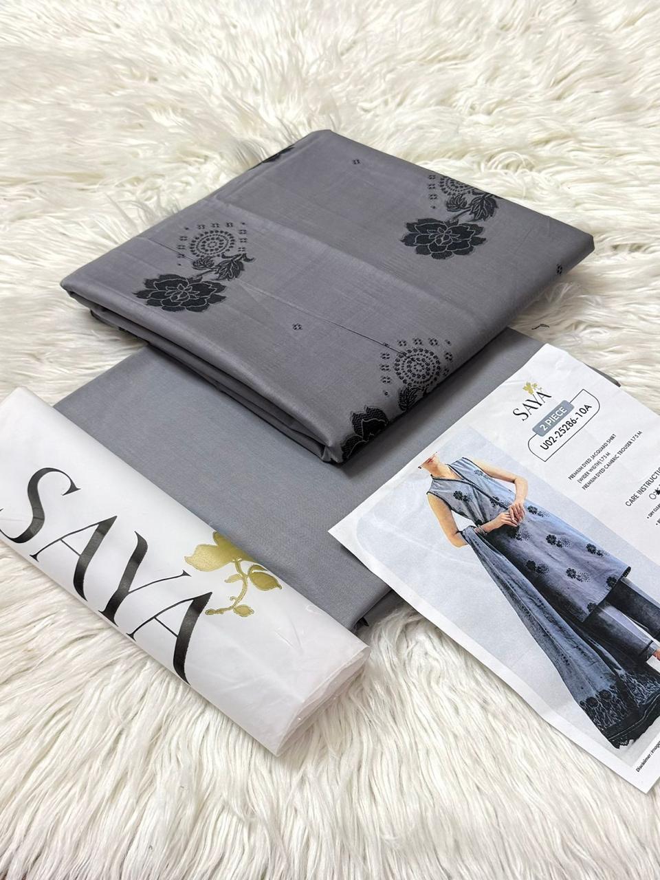 SAYA Jacquard 2PC – Premium Cotton Jacquard Volume ‘25 Woman Clothes